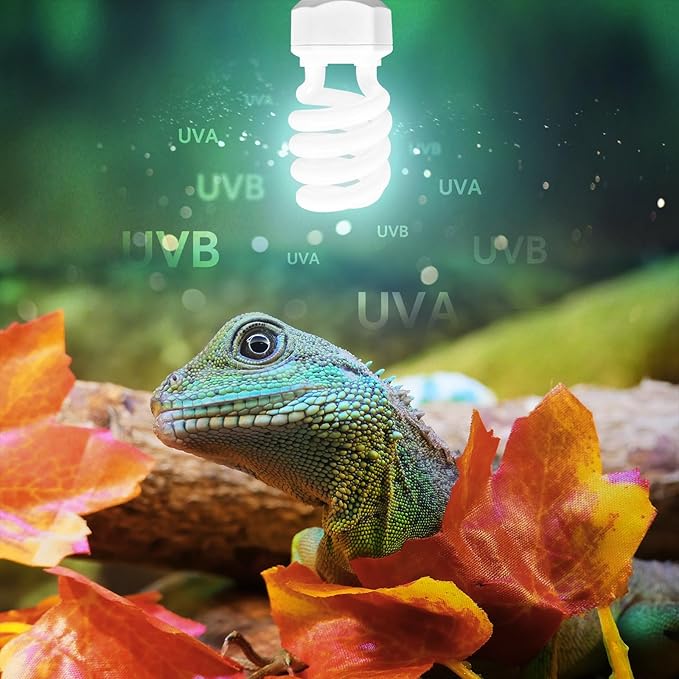 Leoterra UVB Light for Bearded Dragon 26w 10.0 UVA UVB Reptile Light Bulb Desert UVB Light for Reptiles, Bearded Dragon,Lizard, Chameleon Use,Long Lasting uvb Output UVB Lamp(26W 10.0)