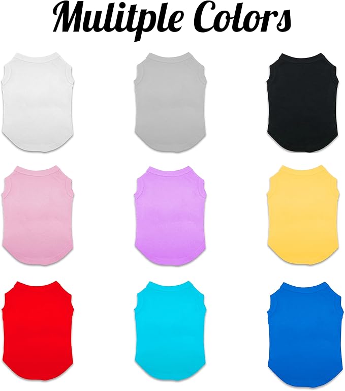 Customized Dog Jersey Shirt, Breathable Doggy Football Tee, Lightweight Sleeveless Vest Pet Clothes Personalized Pet Shirt Custom with Name/Text/Photo/Logo（Custom Dog Jersey）