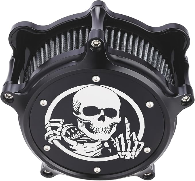 Motorcycle Air Filter Skull Style Air Cleaner