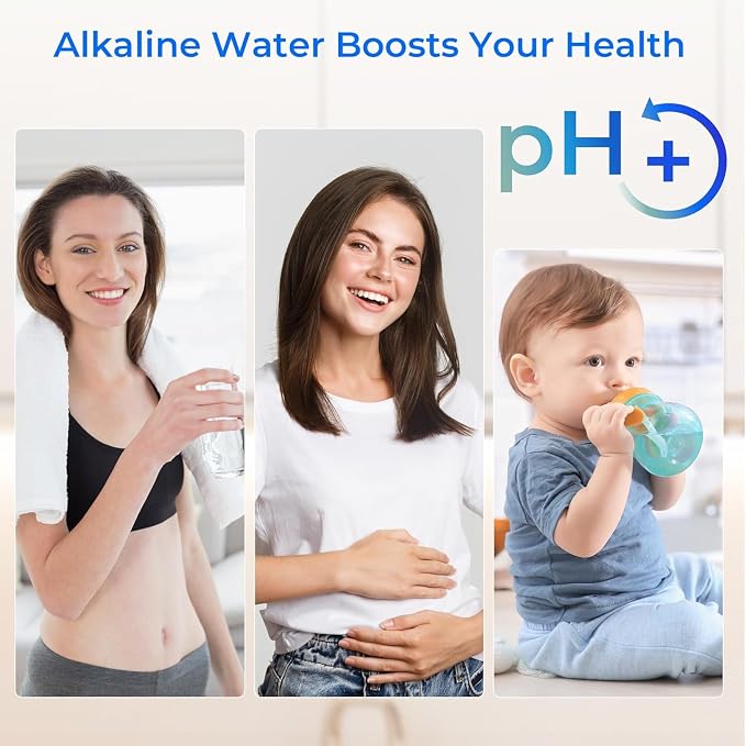 Alkaline Waterdrop Gravity-fed Water Filter System, Increase PH,