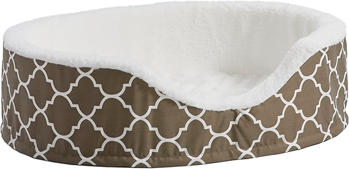 MidWest Homes for Pets Orthoperdic Egg-Crate Nesting Pet Bed w/ Teflon Fabric Protector, Medium Brown