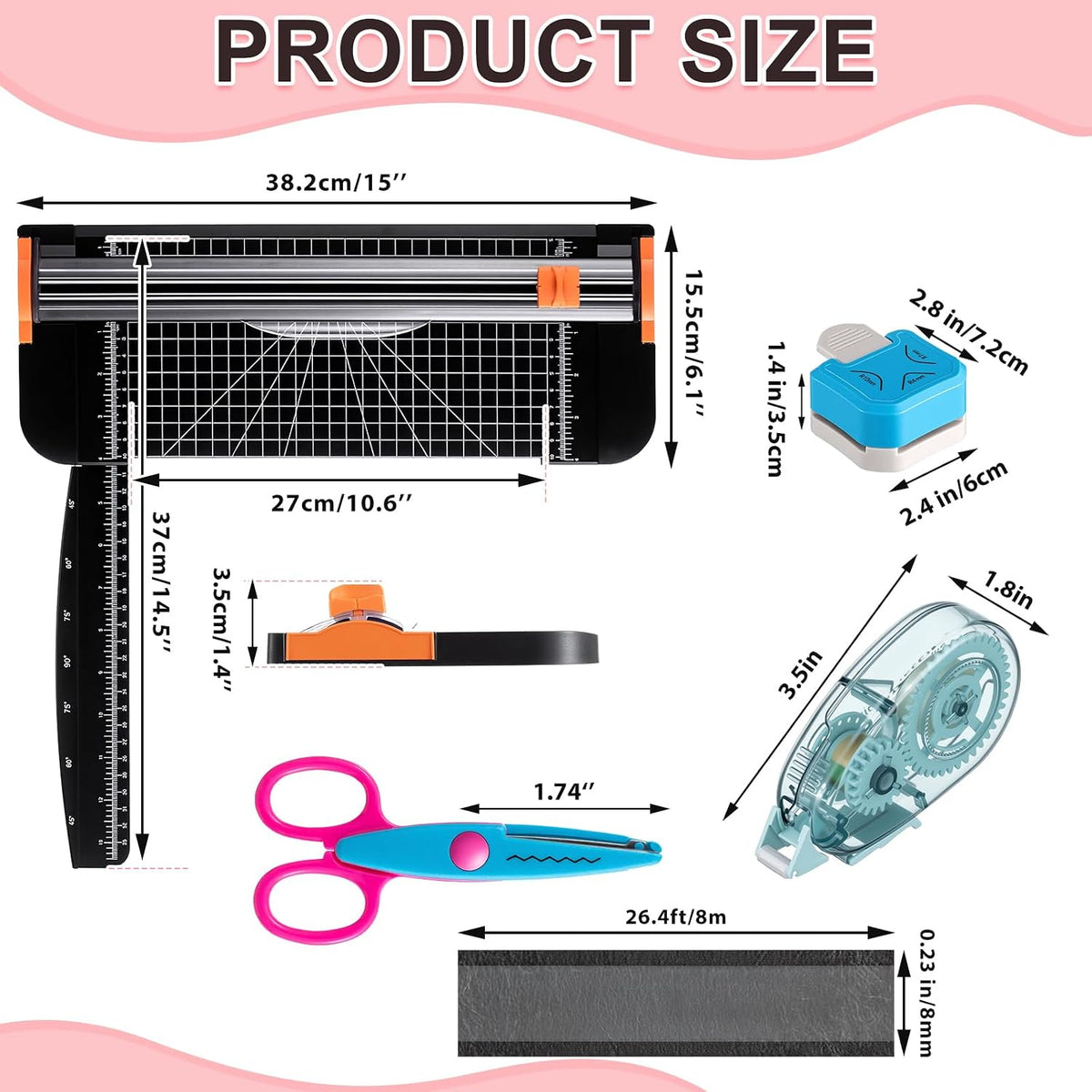 Jetec Scrapbook Supplies Kit, Scrapbook Starter Kit
