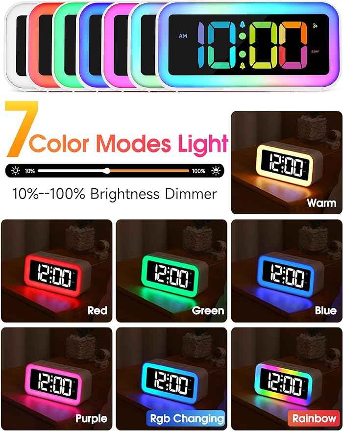 Cadmos Loud Alarm Clock for Bedrooms