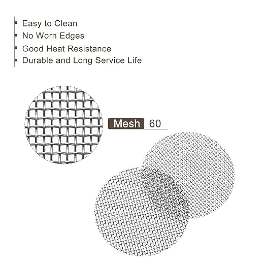 MECCANIXITY Pipe Screen Stainless Steel Screens, 5/8 Inch Diameter