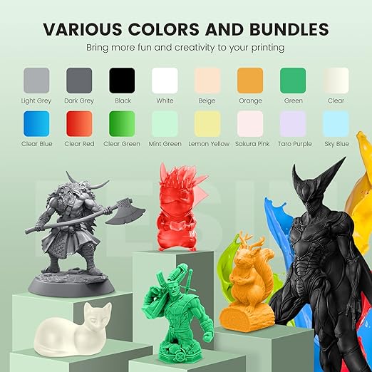 SUNLU 3D Printer Resin 2kg, Fast Curing Standard 3D Resin