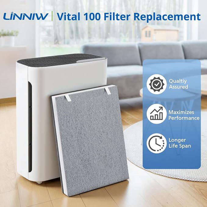 4 Pack Vital 100 Replacement Filter Compatible