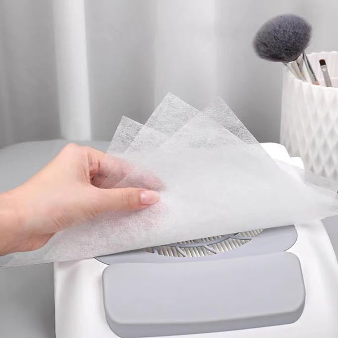 200 Sheets Nail Dust Collector Filter Paper Disposable Nail Dust Filters