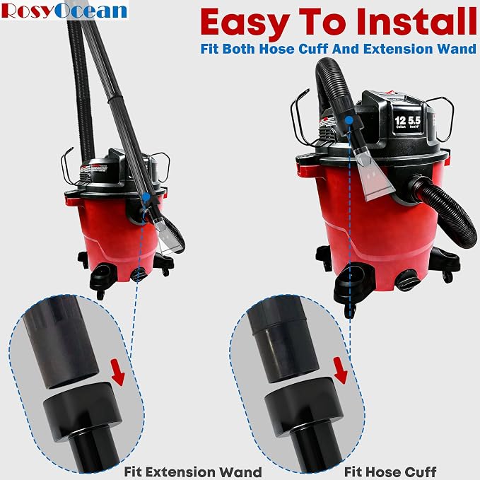 Universal Compatible with All Shop Vacs Extractor Attachment with 2-1/2" &