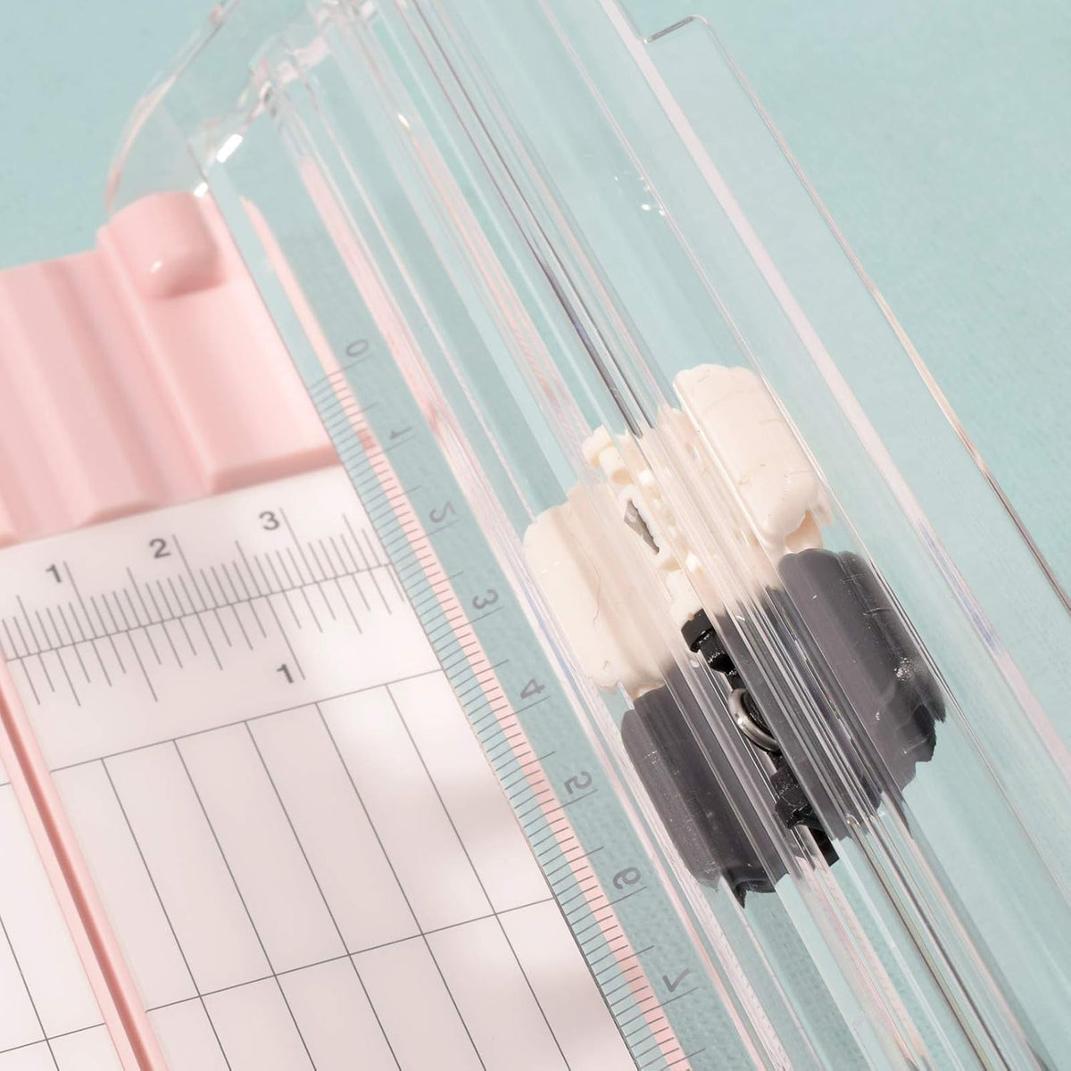 Vaessen Creative Trimmer and Scoring Board 6" for Scrapbooking, Cardmaking and Other Paper Crafts, Pink, 15,2 x 30,5 cm