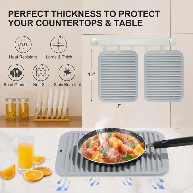 9"x12" Heat Resistant Silicone Trivets