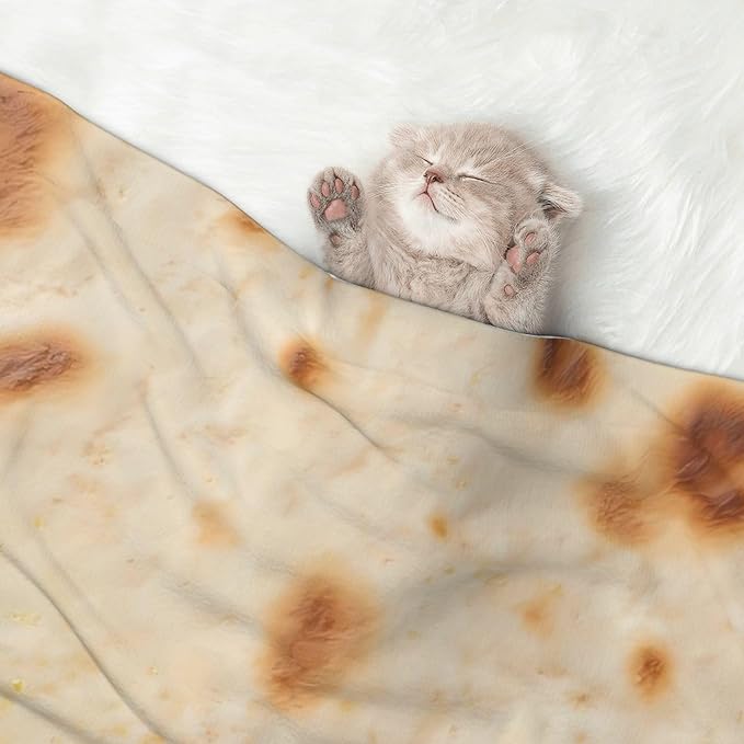 Waterproof Dog Blanket Soft Pet Blanket for Puppy Cat, Fleece Cat Throw Blankets for Furniture Bed Couch Sofa Reversible - Tortilla 1