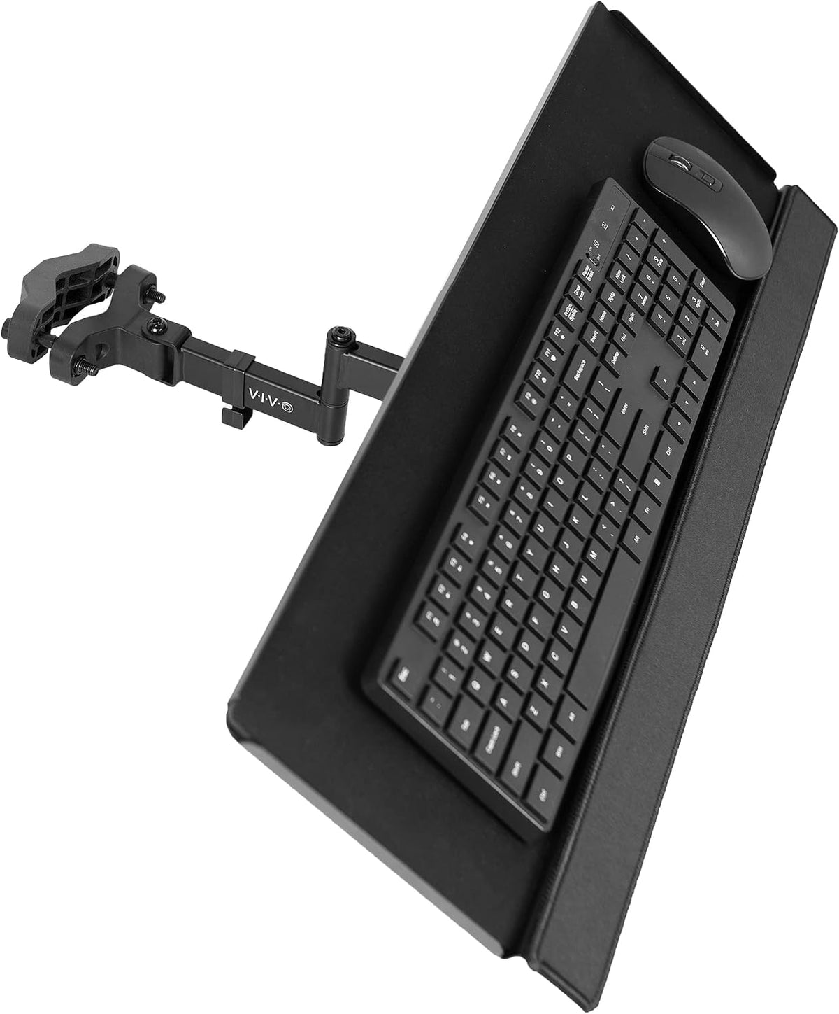 VIVO Black Pole Mounted 26 x 10 in Keyboard Tray, Mount-POLEKB