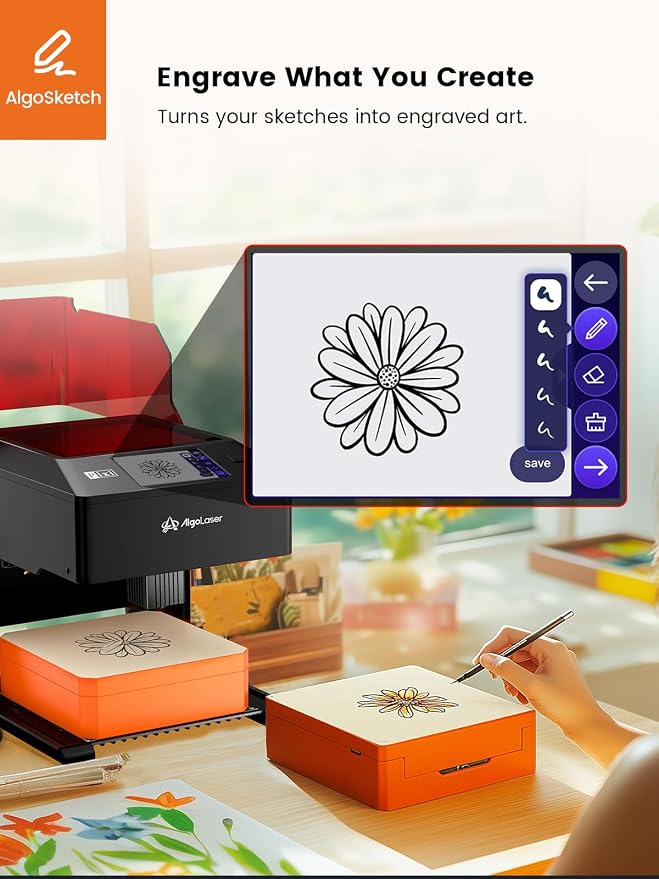 AlgoLaser 5W Smart Laser Engraver Machine: Portable Laser Engraver
