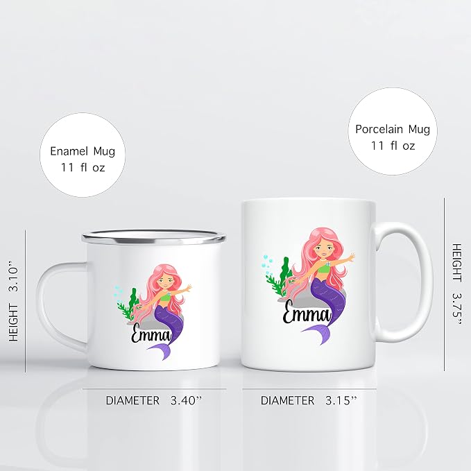 Personalized Mug for Kids, Girls | Customized Hot Chocolate, Coffee & Tea Cup |