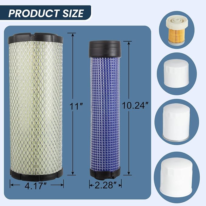 Tractors Maintenance Filter Kit Compatible
