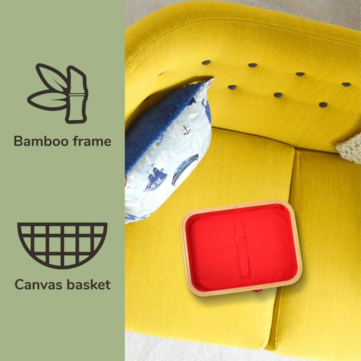 BambooMN Lap Storage Desks - Red