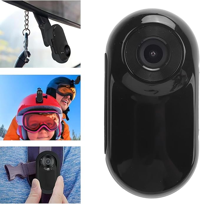 Cat Collar Camera, 1080P FHD Dog Collar, Pet Action Camera with Video Records, 0.96 LCD Screen, 170° Wide Angle, No Wi Fi Needed, for Cats, Dogs, Outdoor, Indoor