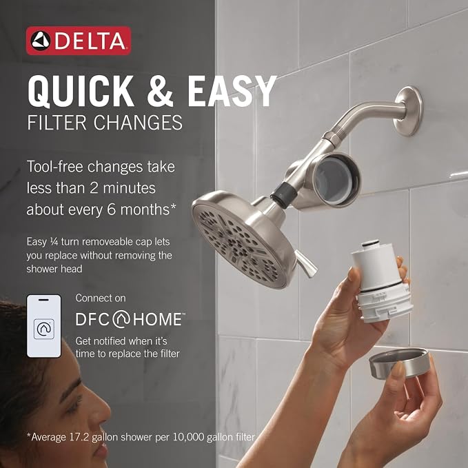 Delta Faucet Clarifi Standard Shower Filter Attachment