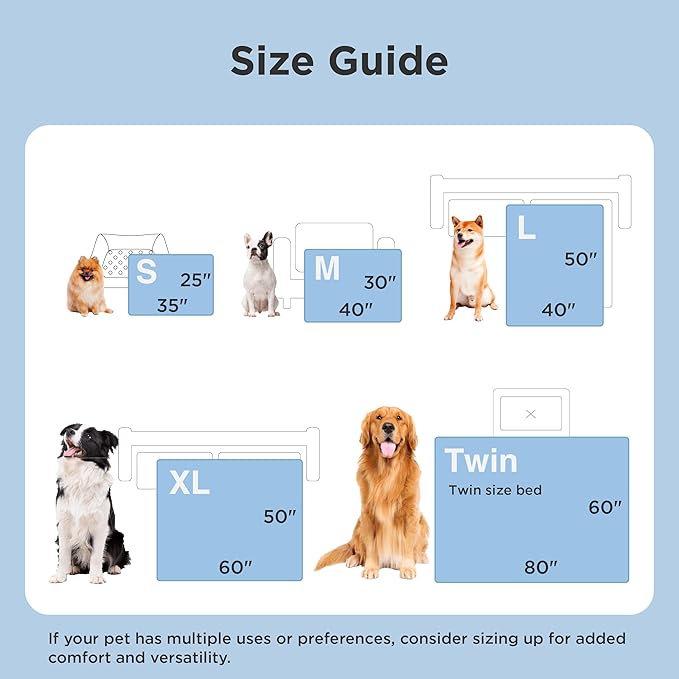 Bedsure Cooling Blanket for Large Dogs with Breathable Air-Core Fill Q-MAX>0.4 - Dog Cooling Mat Soft, Lightweight Pet Cat Throw Cold Blanket Washable for Summer, Pale Jade, 40x50