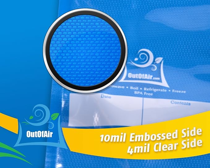 100 Vacuum Sealer Bags: Gallon Size by OutOfAir Works
