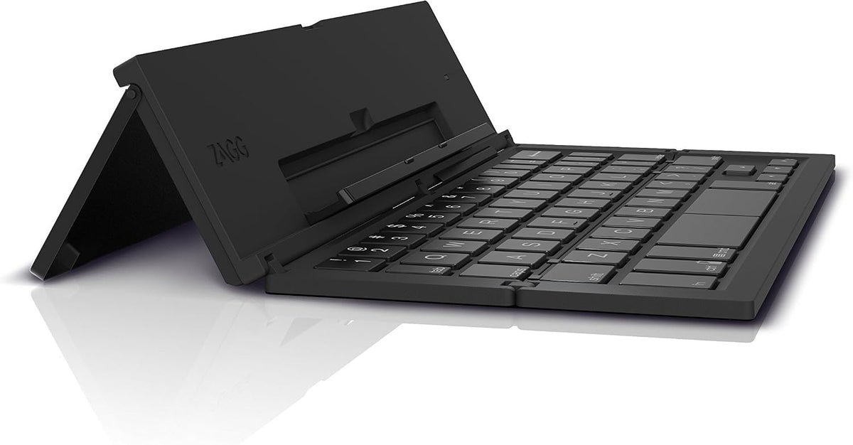 ZAGG Pocket, Foldable Wireless Keyboard for Smartphones & Small Tablets Apple & Android Devices - Black