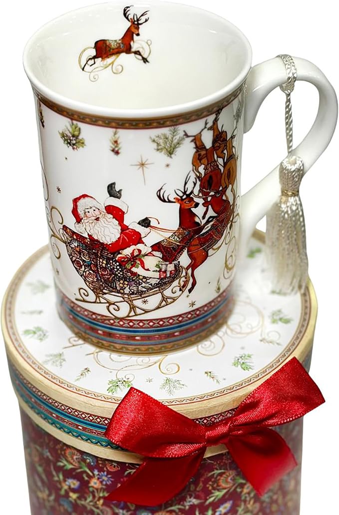 STP GOODS Porcelain Tea/Coffee Cup in Gift Box Fine Porcelain Coffee Cup Tea