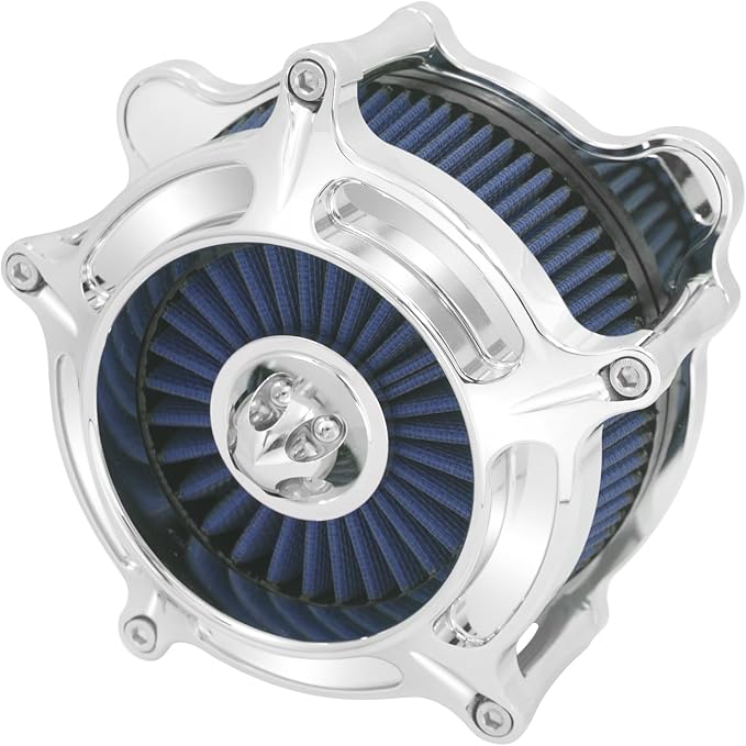 HDBUBALUS Motorcycle CNC Spike Air Cleaner Air Filter Intake System Fit