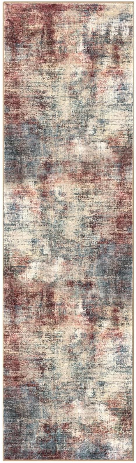 IOHOUZE Abstract Runner Rug 2x7 Ft Washable Runners