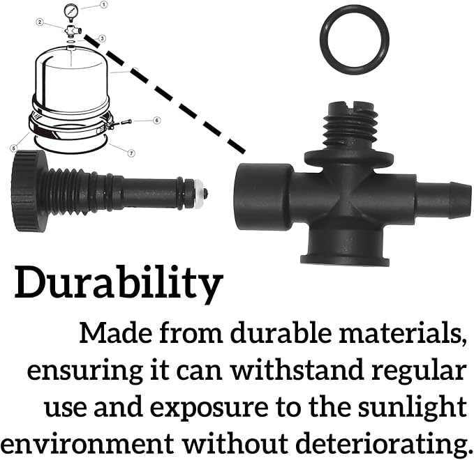 DEX2400S Air Relief Valve and Gauge Adapter Assembly Compatible