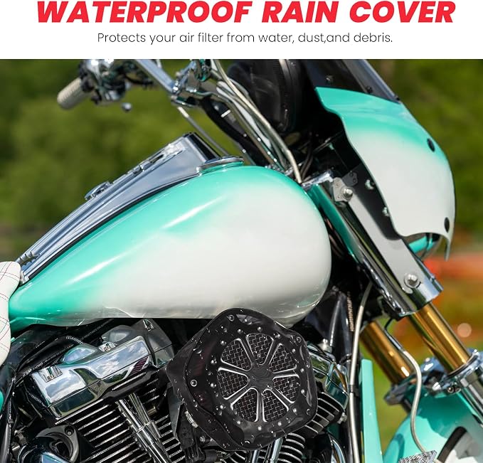 Harley M8 Air Filter, High-Flow Air Filter compatible