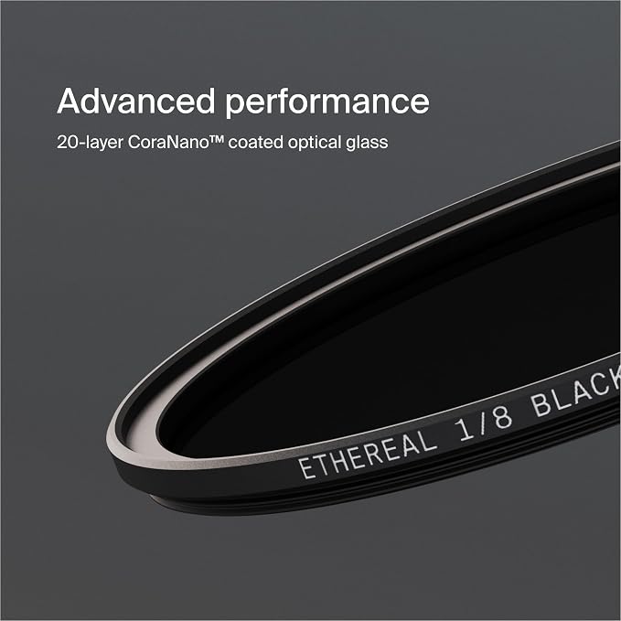 Urth 58mm Magnetic Ethereal Black Mist ⅛ Diffusion Lens Filter