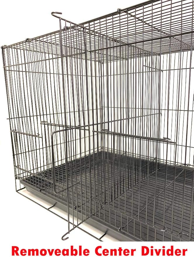 Lot of Breeding Bird Flight Cages for Canary Parakeet Aviaries Budgies Lovebird Finch (24" White Divider)