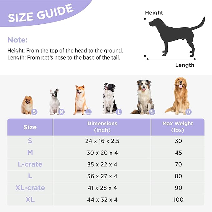 LE SURE Large Dog Beds-Thick Shredded Chopped Foam Pet Bed Indoor with Removable Cover, Cute Modern Fuzzy Plush & Anti Slip Bottom, Green