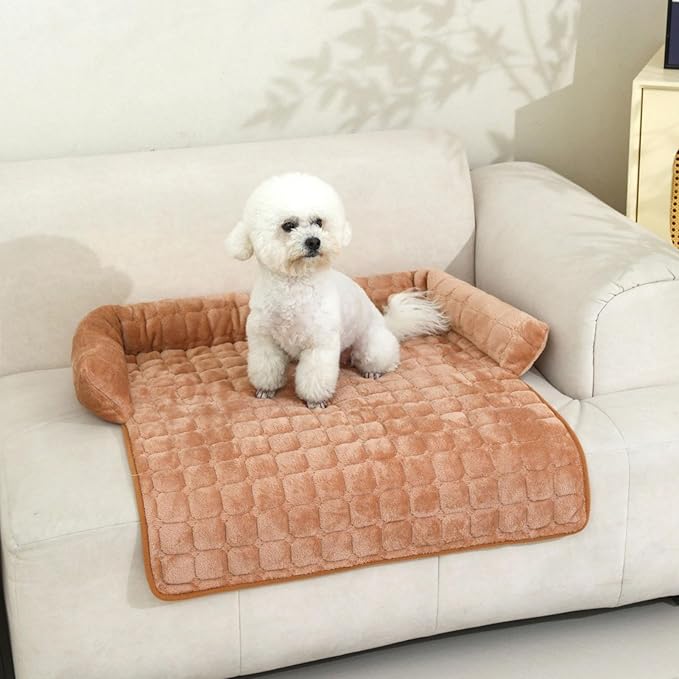 Pet Couch Cover - U Shape Protective Washable, Soft Pet Bed Sofa Protector for Cats, Kittens, Puppies for Indoor Home Living Room Apartment, Car, Camping, Travel Bed and Furniture Protection