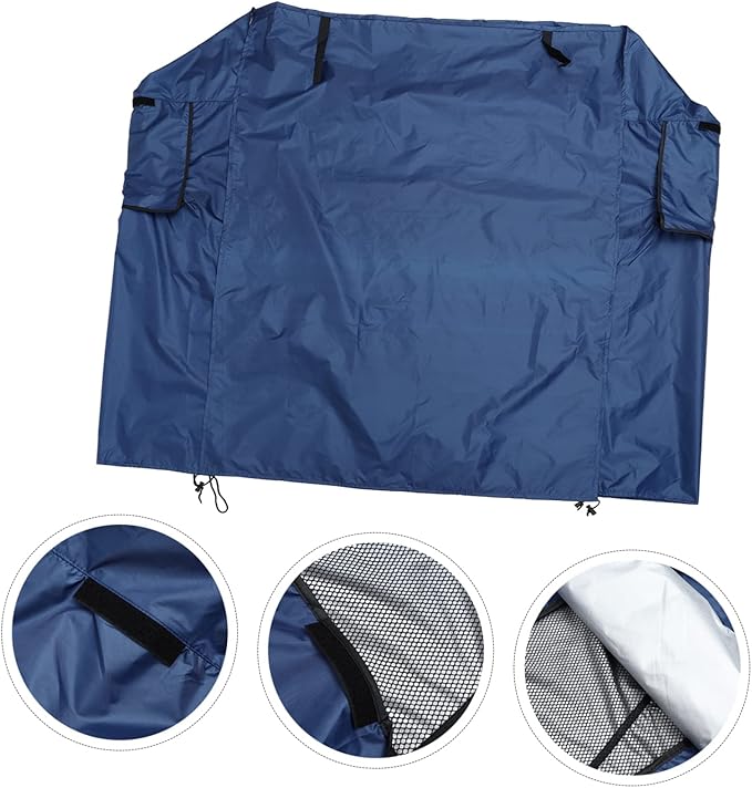 MERRYHAPY Outdoor Bird Cage Cover UV Sun Rain Protection for Parrots and Animals Lightweight Blue Dustproof Shield with Design for Use