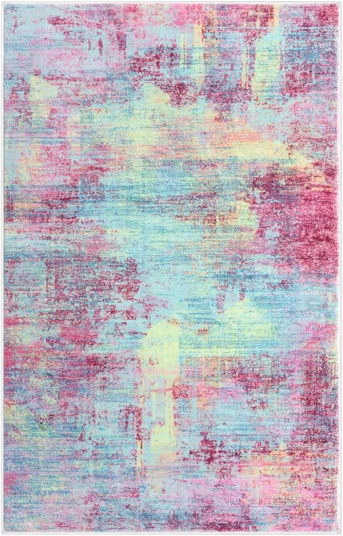IOHOUZE Abstract Area Rugs 6x9 Ft Washable Rugs
