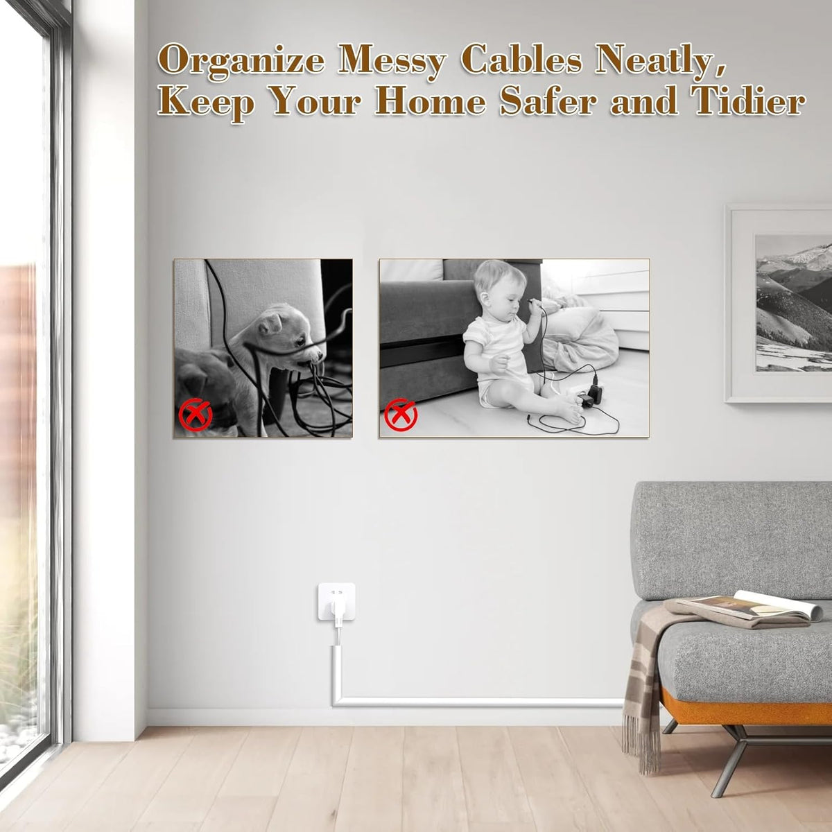 196”Silicone Cord Hider for Wall Mounted TV,Flexible Cord Cover for 1 Wire