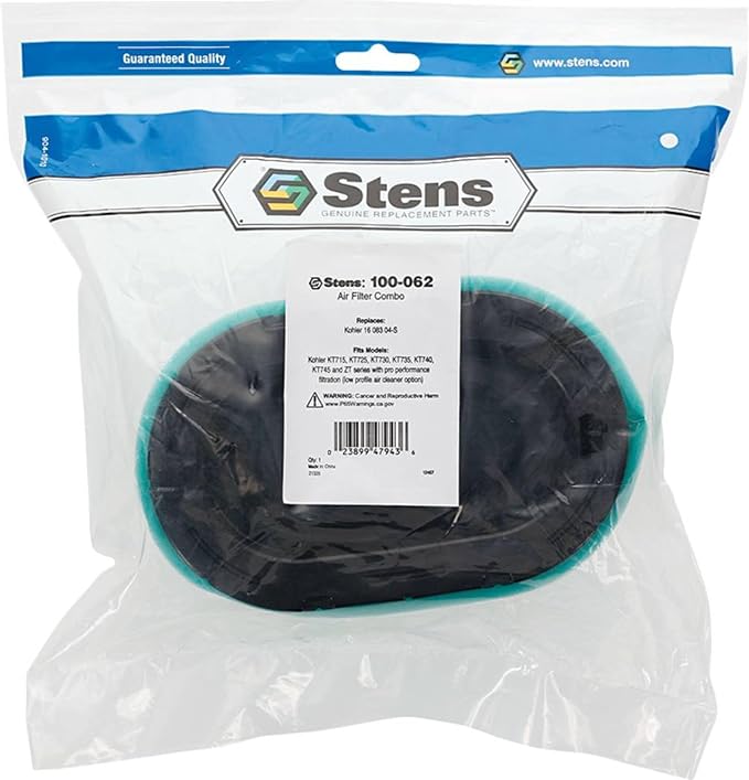 Stens 100 062 Air Filter Combo, Compatible