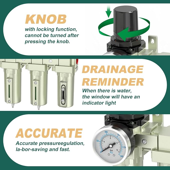 Industrial Grade 4-Stage Air Drying System, 3/4" NPT