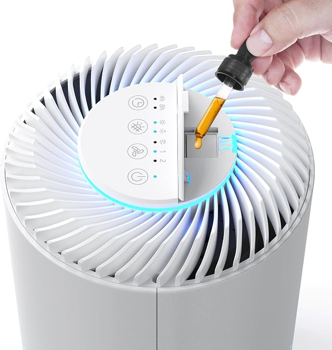 Crane True HEPA Air Purifier for Home, and Dorm Room, Bedroom Essentials