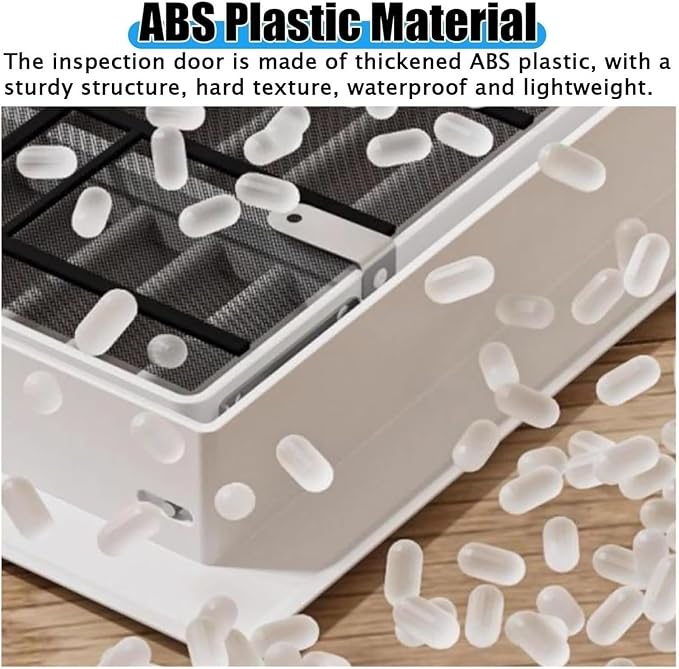 Drywall Access Panel with Filter, Aluminum Air Vent Cover, Removable Shutter
