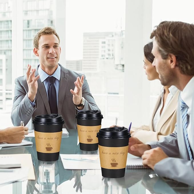 Lamosi 500 Pack 12 oz Coffee Cups, Disposable To Go Paper Cups