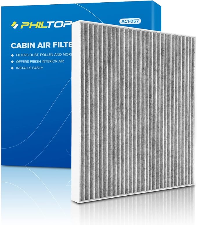 PHILTOP Cabin Air Filter w/Activated Carbon, Compatible