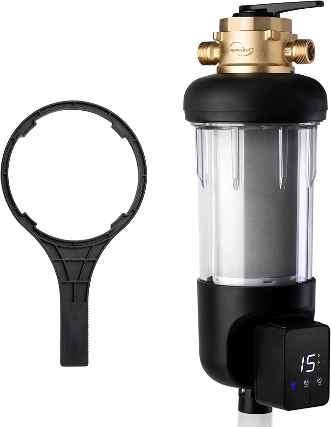 iSpring WSP200ARJ-BP, NSF Certified, Whole House Spin-Down Sediment Water Filter