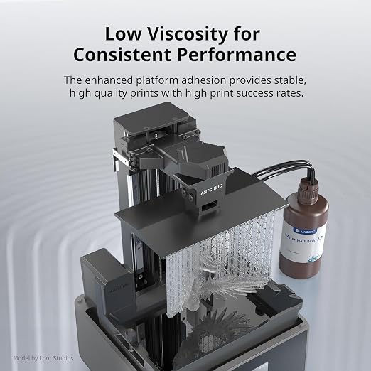 ANYCUBIC Water Washable 3D Printer Resin 2.0 Bundle, 405nm High Precision