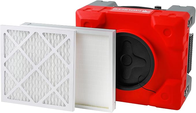 MOUNTO 550cfm Hepa Air Scrubber Industrial Air Cleaner- 550cfm Portable Air