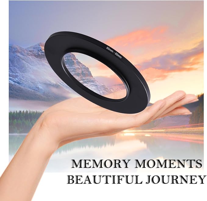 55-82mm Step-Up Ring Adapter, 55mm to 82mm Step Up Filter Ring
