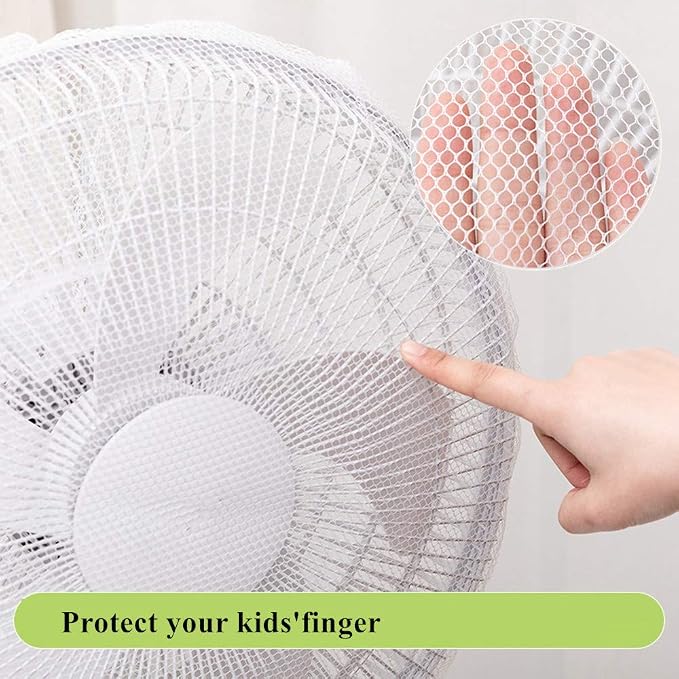 2 Pack - 18" Fan Safety Protection Cover, Kids Finger Protect Fan Net Guard