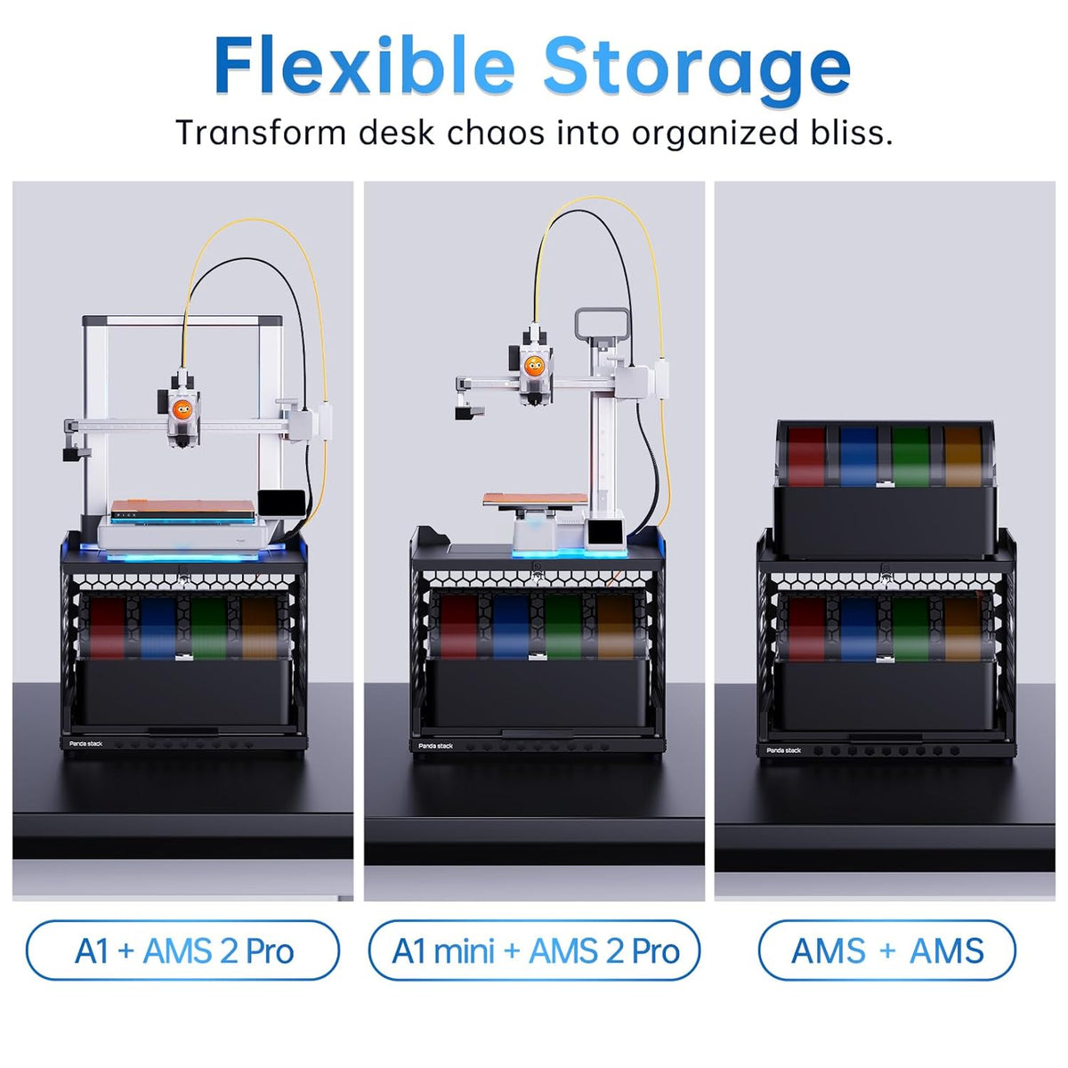 BIQU Panda Stack for Bambu-Lab A1 A1 Mini, 3D Printer AMS Stand Riser