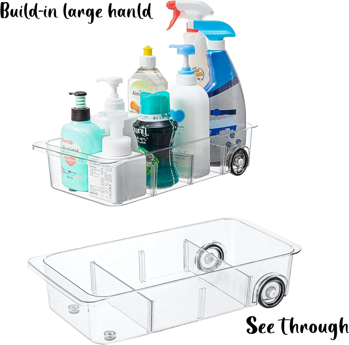 LXLXXL Fridge Organizer and Storage Drawer Rolling Refrigerator Bins,3 Pack